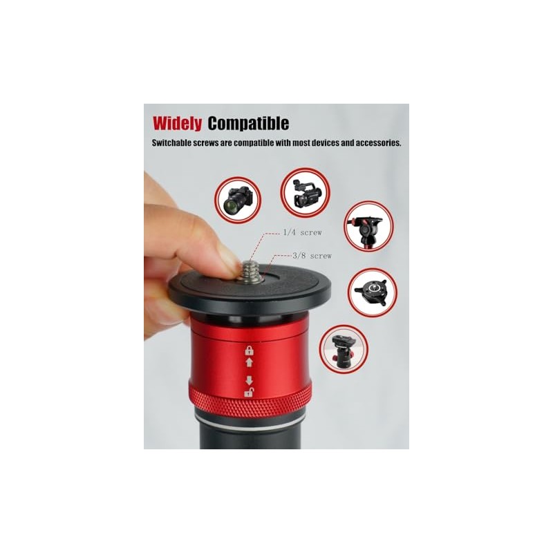 IFOOTAGE Cobra 3 CB3-QRM01 Monopod Quick Release Platform, 3/8 Inch