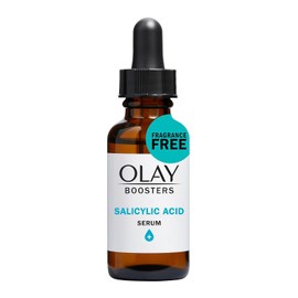 Olay New Salicylic Acid Serum, Exfoliating Booster, Fragrance-Free, 1.0 Oz