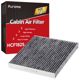 Puroma Puroma 1 Pack Cabin Air Filter with Activated Carbon Replacement for CP182, CF11182, Compatible with Honda CR-V, Civic, Accord, Odyssey, HR-V, Clarity, CR-Z, Fit, Insight, Acura MDX, RDX, TLX, Integra