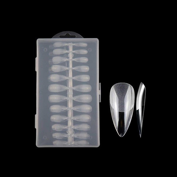 JIANDO Nail Tips, Ultra Thin, Transparent, 240 Pieces, Long, Clear,