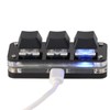 3 Key Mini Keypad Industrial USB Customized Blue Switch Programmable