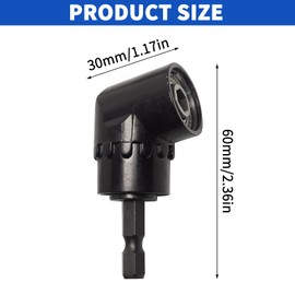 DEFIYEAR 2 Pcs Right Angle Drill Attachment, 105° Right Angle Drill Adapter with Magnetic Drill Bit Holder, 1/4 Inch Angled Drill Bit Attachment, for Narrow Workspaces, Driver Tool for Tight Spaces