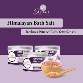 Skincare Sunday Himalayan Bath Salts – Pack of 3 | Infused with Minerals and Essential Oils - Invigorate | Exfoliate | Moisturize | Detoxify | Cleanse - Relaxing & unwinding Potion (Lavender)