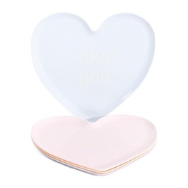 cupcakes and cashmere Valentine's Day Melamine Appetizer Plates (Conversation Hearts, Set of 4)