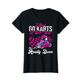 Motorsport design for girls, racing kart gokart T-Shirt