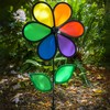 In the Breeze 12-Inch Rainbow Flower Spinner, 2639, 6-Petal Flower