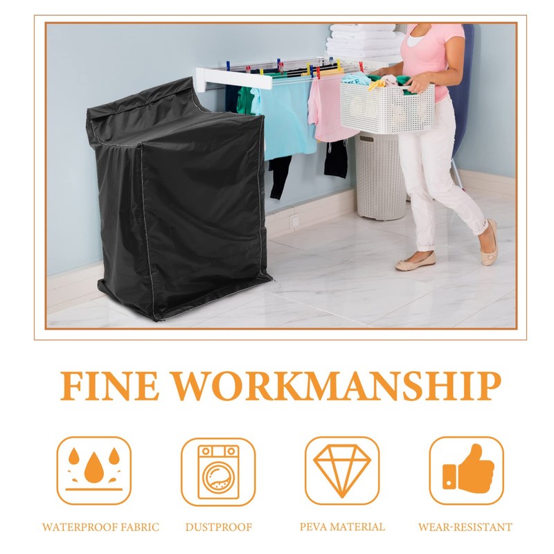 BUGUUYO Automatic Washing Machine Cover Dryer Cover Protector Soft Dryer