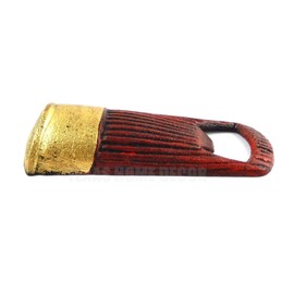 Vintage Shotgun Shell Beer Soda Bottle Opener Hand Held Cast Iron Cabin Hunting Decor