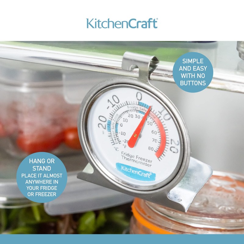 KitchenCraft Dial-Type Freezer / Fridge Thermometer