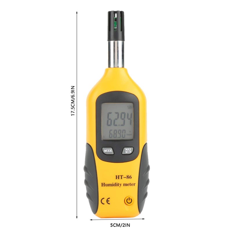 Restokki Digital Thermometer, Hygrometer, Psychrometer, Dew Point & Wet Bulb
