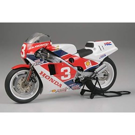 Tamiya Honda 14099 NSR 500 Factory Colour 1:12 Motorbike Model Kit, Unvarnished, Mittel