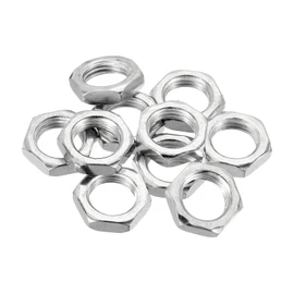 PATIKIL M16 x 1.5 Steel Hex Nuts 10pcs Metric Thread Zinc Plated Hardware Nut Screw Bolt Fastener 6mm Height