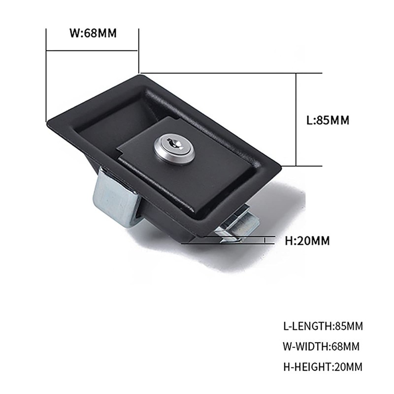RV Trailer Lock - Trailer Toolbox Locks Paddle Handle Lock
