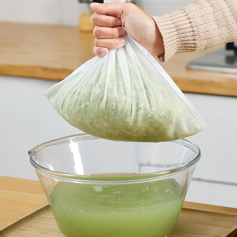 3PCS Brew Bags Reusable 46x40cm, Straining Bag with Fine Mesh