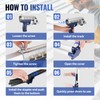 PEX Pipe Stapler Portable Foamboard Stapler Kit with 1650 Pcs
