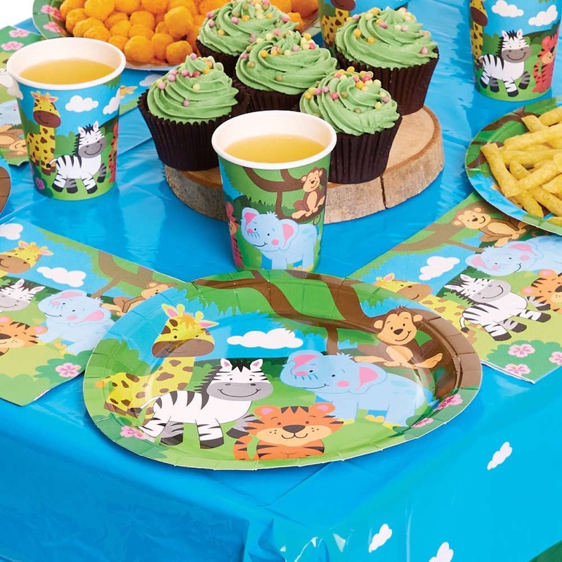 Baker Ross FX101 Jungle Chums Party Plates - Pack of