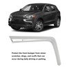 Front Bumper Lower Chrome Trim ABS Side Molding Strips Replacement
