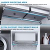 IRONWALLS 2-Pack Adjustable Undermount Sink Brackets, 24.4" to 59" Stainless