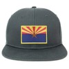 Armycrew Arizona State Flag Patch Flatbill Mesh Snapback Cap -