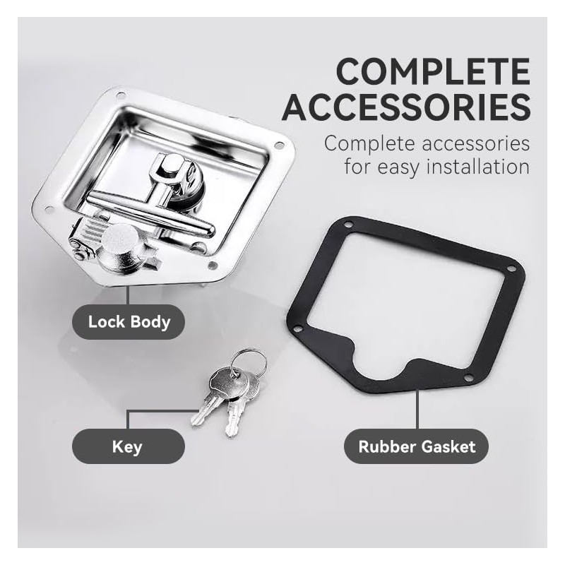 Tool Box Latch, Stainless Steel T-Handle Latches Tool Box Locks