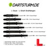 L-Style L-Shaft Lock Straight Twotone Black Clear Green Display Length
