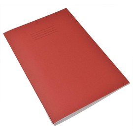 Rhino Exercise Books A4 64 Pages 8mm Ruled & Margin Red Cover - Single (EX67714-01)