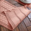 Weldomcor Macrame Table Runner Pink Boho Table Runner with Tassels