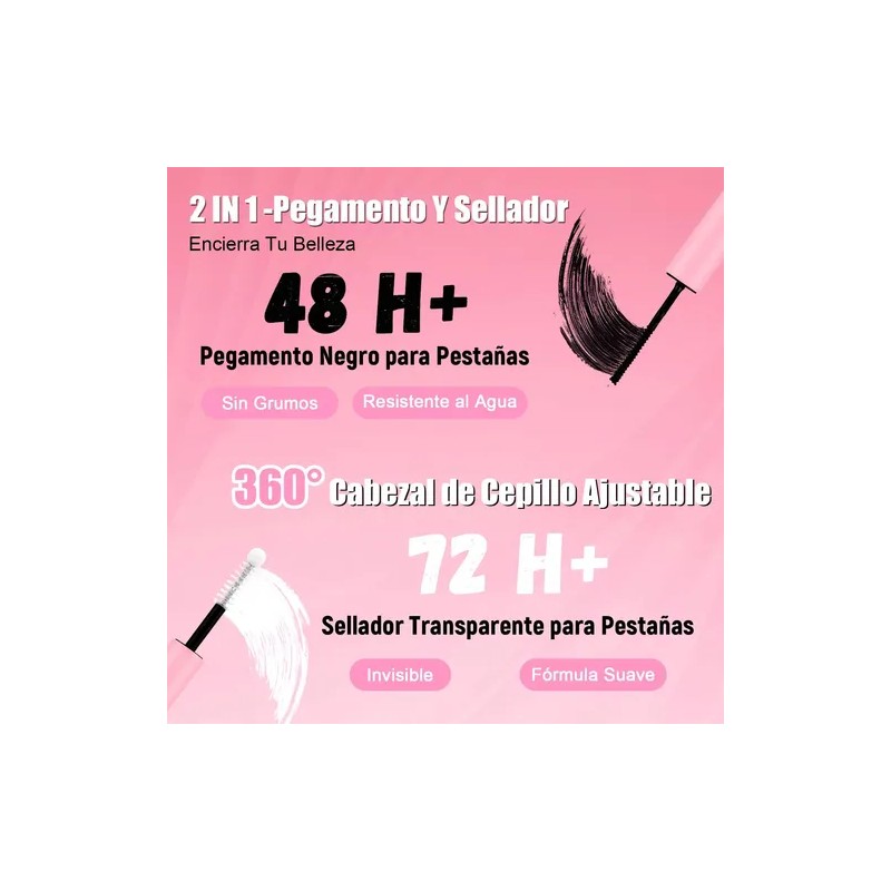 Kit De Extensiones De Pestañas Diy Naturales 9-18mm Mixtas