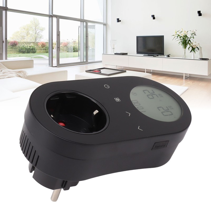 16A Plug Socket Digital Temperature Controller Heating Cooling Mode Smart