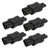 5Pcs IEC320 C6 to C7 Receptacle Connector Power Adapter Supply