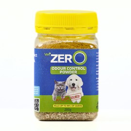 Vm3 Zero Odour Control Powder, 200g, Fast & Easy Pet Odour Eliminator, Absorbs Liquids, Destroys Smells, Kills Germs, Safe for Carpets, Leather, Turf & More, Australian Made