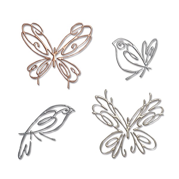 Sizzix Thinlits Flight of Fancy Die Set by Pete Hughes