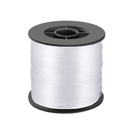 CENPEK 0.8 mm Nylon Thread Transparent Tear-Resistant - 200 m Transparent Monofilament Fishing Line Strong Nylon Cord for Hanging Invisible Thread Decoration for DIY Crafting, Fishing, Crafts
