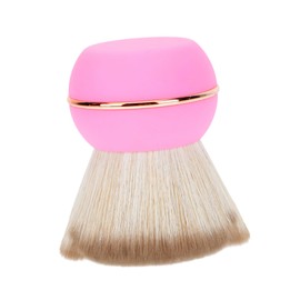PACKOVE Portable Pink Powder Blush Brush with Cover Small Waist Makeup Brush for Blending and Setting Compatible with Liquid Foundation and Powder Travel-friendly Cosmetic Tool for