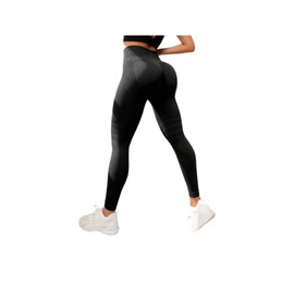 HuayoRong Slimove Cellulite Leggings, 3D Anti Cellulite Leggings for Women, High Waist Push-Up Sculpting Yoga Pants (Medium,Black)