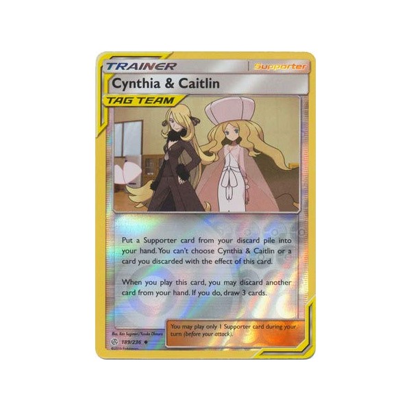 Cynthia & Caitlin - 189/236 - Uncommon - Reverse Holo - Cosmic Eclipse
