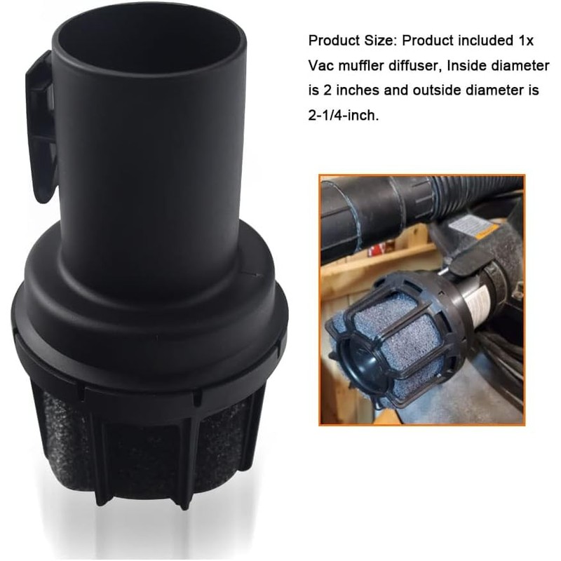 YIBOCO 2-1/2-Inch Vacs Vacuum Diffuser Muffler CMXZVBE38660 for Craftsman CMXEVBE17596