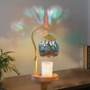 Dragonfly Tiffany Style Candle Warmer lamp, Lamp with Timer &