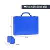 Mini Tool Box Parts Organizer, Blue Metal Box With 10