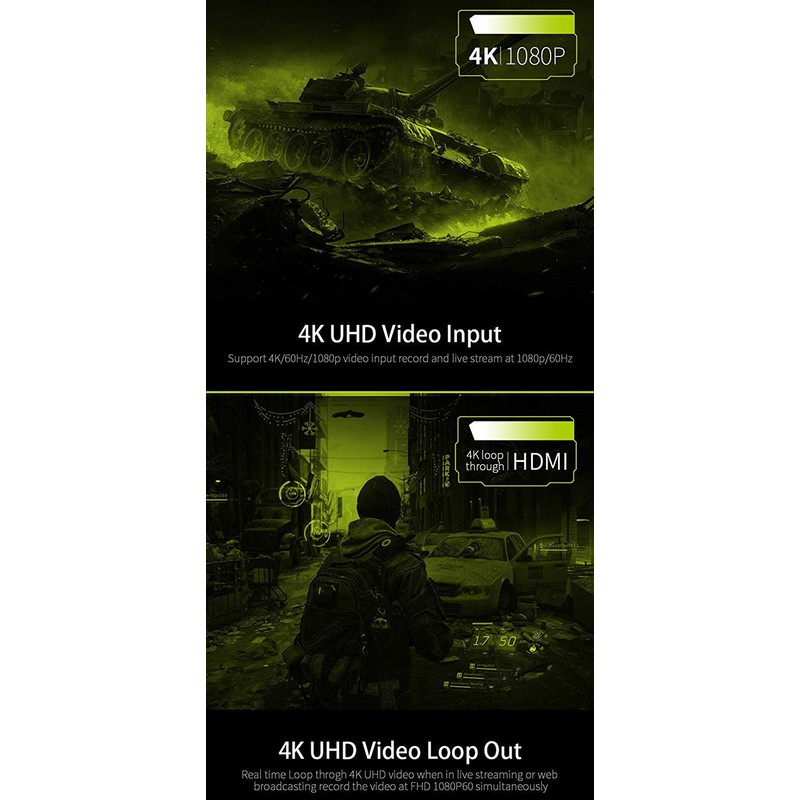 KuWFi HD 4K Video Capture Device Card HDMI to USB3.0