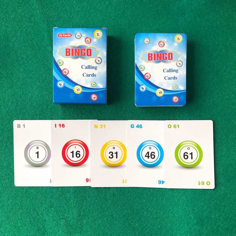 Yuanhe 2.5"X3.5" Bingo Calling Cards - Colorful and Durable Bingo