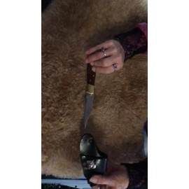 Thunder-Rode Quick Draw Knife Sheath - USA Hand Made for Buck 110  Type Lock-Back Knife - Brown