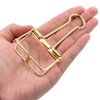Extra Large Binder Clips 2 Inch, Big Paper Clamps Gold