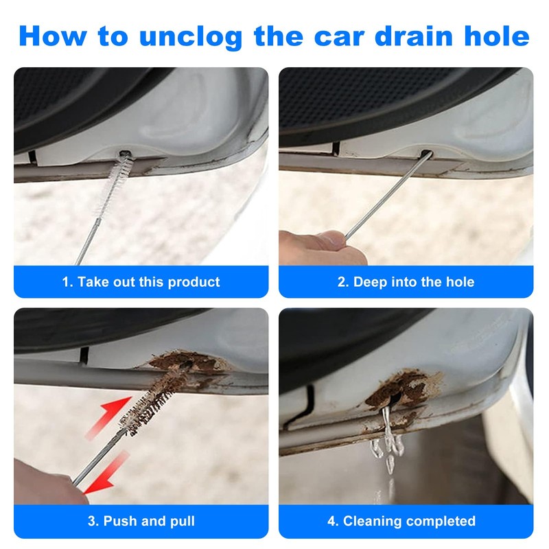 Refrigerator Drain Cleaning Tool, 8 PCS Reusable Waterline Buddy For