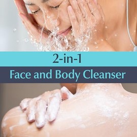 Eucerin - Limpiador corporal y facial Advanced Cleansing, 16.9 onzas líquidas