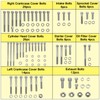 BIGLKNM 102pcs Engine Bolt Screw Kit Set for Honda TRX400EX