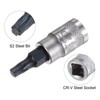 sourcing map Torx Bit Socket T25 Solid Star 1/4" Drive