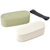 Thermos DJT-600W LTG 2-Tier Fresh Lunch Box, 20.3 fl oz