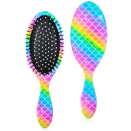 Ausletie Wet Hair Brush Detangling Brush for Kids Girls, Hair Brush for Girls Women, Wet Dry Brush Detangler for Thick Hair, Pain Free Comb for All Hair Types