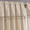 Chezmoi Collection Royale 4-Piece Jacquard Floral Window Curtain/Drape Set with